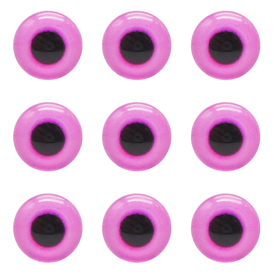 Dome Animal Toy Eyes Flatback Glass Cabochons Cute Bear Eyes for DIY Doll Making - Image 1 of 4