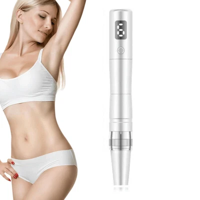 Caneta de beleza para rosto e couro cabeludo, caneta de beleza para mulheres homens uso doméstico prata - Imagem 1 de 4