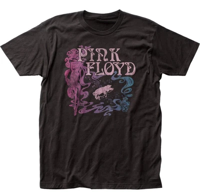Camiseta Pink Floyd 1977 Animals Tour Para Hombre Rock and Roll Banda Clásica Camiseta Negra Foto 1 de 3