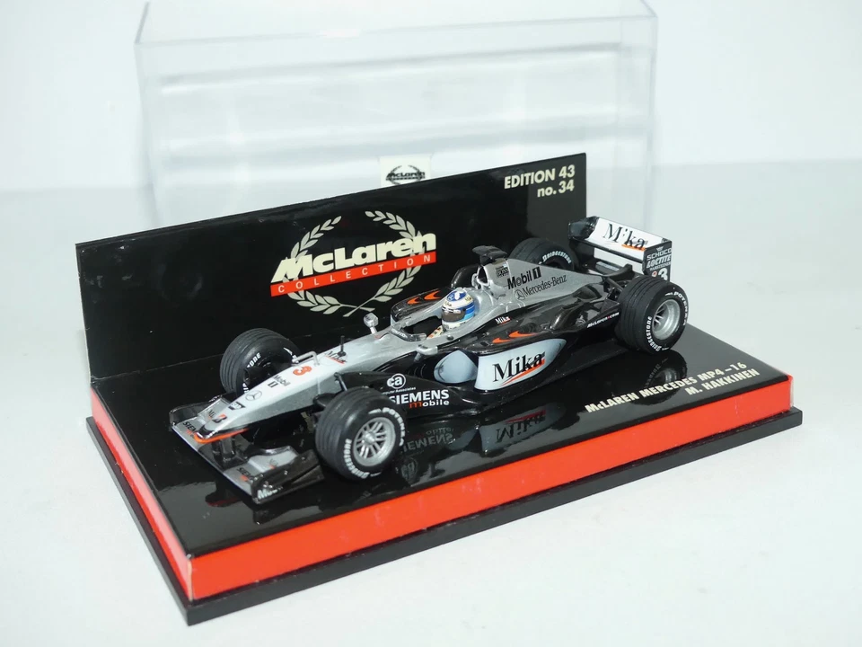 McLAREN MERCEDES MP4-16 GP 2001 M. HAKKINEN MINICHAMPS 1:43 - Photo 1/2