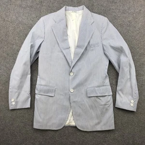 Vintage Brittany Blazer Boys 20 Regular Seersucker Striped James Davis Jacket - Picture 1 of 12