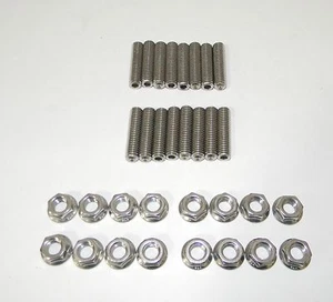 Ford 390 427 428 2" Largo Acero Inoxidable Cabezal de Escape Tacos Kit NUEVO - Imagen 1 de 2