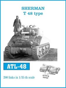 Friulmodel - Metall Tankschienen für Sherman Tracks T48 Typ 1/35th - ALT48
