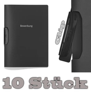 10x DURABLE Duraswing Job - Deux Pièces Candidature avec Clip - Anthracite - Afbeelding 1 van 4