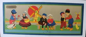 AFFICHE ORIGINALE PAYS BAS NL enfant moulin à vent épicerie SAUZEAU CHALLANS 85 - Bild 1 von 6