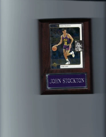 JOHN STOCKTON PLAQUE UTAH JAZZ BASKETBALL NBA  C2 Cover