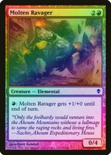 Molten Ravager FOIL Zendikar NM Red Common MAGIC THE GATHERING CARD ABUGames
