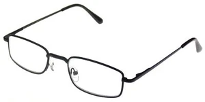 Gafas de lectura unisex M Readers +1,00 negras 49-21-130 rectangulares de metal para hombre - Imagen 1 de 3