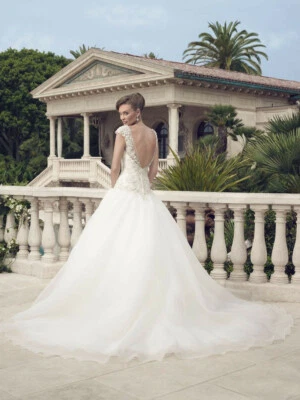 Casablanca Bridal Celebrate Forever Dress 10 Princess Ivory Tulle Ball Gown 2147 - Image 1 of 3