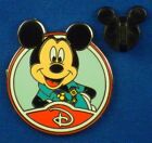 Mickey Mouse Wearing Pin Lanyard Circle Icon &#39;D&#39; Disney Pin # 88455