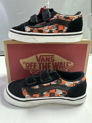 Novo Vans Old Skool V Toddler 'Glow Sk8 Monsters' Puffins Bill/True White - 6,5 T - Imagem 1 de 4