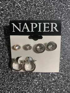 Juego de 3 pendientes de tachuelas para mujer Napier NUEVOS - Imagen 1 de 1