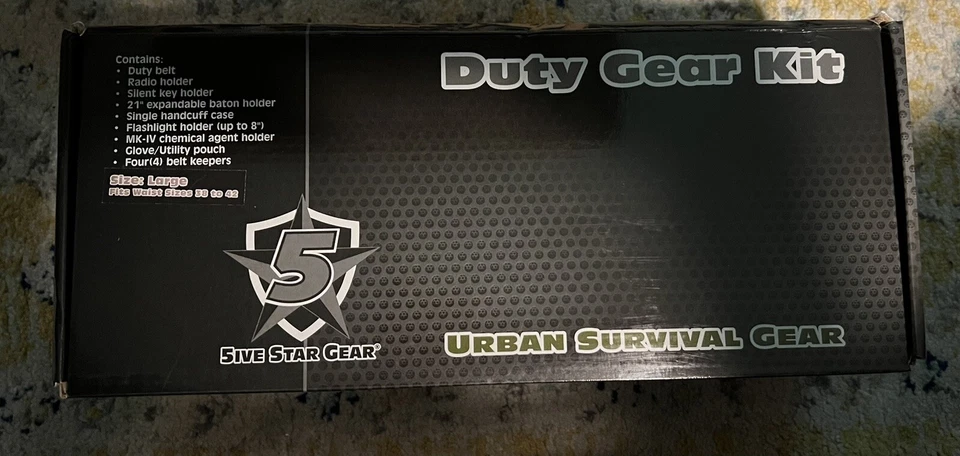 Kit de equipo de seguridad policial 5ive Star Gear - GRANDE (38-42) Foto 1 de 2