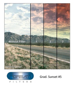 Formatt 4x4 Grad Sunset # 5 Glass Filter - Picture 1 of 3