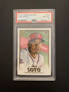 2018 Topps Gallery Juan Soto #126 RC Rookie PSA 10 GEM MT MINT - Picture 1 of 2