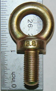 RACING SEAT BELT HARNESS MOUNTING EYE BOLT SHORT - 2 SIZES - Picture 1 of 17