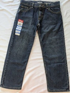 WRANGLER BOYS 5 STAR CLASSIC STRAIGHT LEG JEANS 10 HUSKY- NEW - Picture 1 of 8