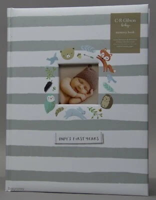 C.R. Libro de recuerdo de memoria Gibson Woodland Baby's First Five Year nuevo con etiquetas Foto 1 de 2