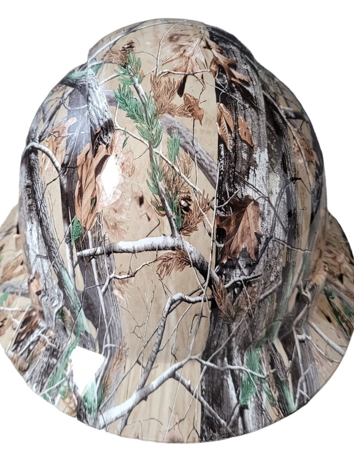 TRUECREST SAFETY Full Brim Hard Hat with Fas-Trac Suspension - Dark Tan (HNTE-FG-SP TAN)