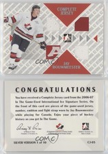 2006-07 In the Game-Used International Ice Signature Series /10 Jay Bouwmeester