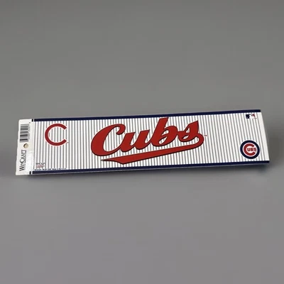 Vintage New Old Stock Chicago CUBS MLB Bumper Sticker MLB Wincraft - Image 1 of 4