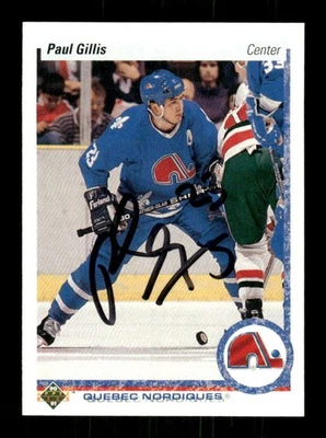 1990-91 Upper Deck 49 Paul Gillis signed auto autograph  MZ BXCP57 - Image 1 of 2