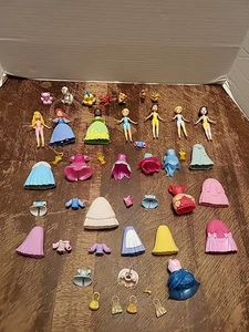 Disney Princess Polly Pocket Style TIANA Snow CINDERELLA Aurora Belle ARIEL ++ - Picture 1 of 17