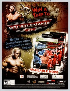 WWE SmackDown vs Raw 2007 WrestleMania 23 Xbox 360 PS2 THQ 2007 Werbung - Bild 1 von 5