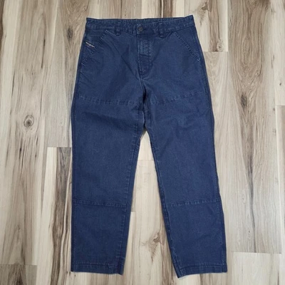 DIESEL D-AZERR JOGG Pants Mens 34x28 Blue Stretch Straight Relax - Image 1 of 4
