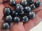 MARBLE LOT 2 POUNDS OF 9/16"  BLACK PEARL MEGA MARBLES FREE SHIPPING