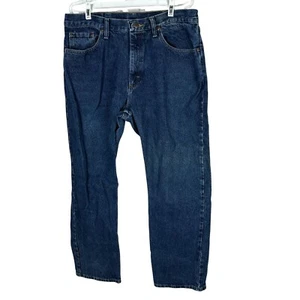 Pantalones de mezclilla Wrangler para hombre calidad premium ajuste regular 38x30 azul - Imagen 1 de 6