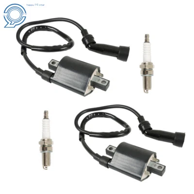 2 x Ignition Coil & Spark Plug For Suzuki Intruder 1500 VL1500 1998-2004 VL1400 - Image 1 of 4