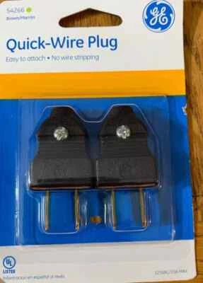 GE #54266 Quick Wire Easy Install Plug Brown-Brand New - Image 1 of 3