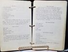 Neatly Typed 189 Recipes 1950's ? Handwritten Cut Apollo 3 Ring Binder Clean VG
