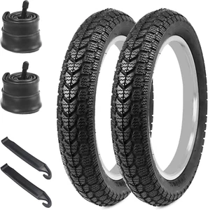 14 Inch E-Bike Tire Kids Bike Tire 2 Pack 14X2.125 Bicycle Tires with 2 Pack Inn - Picture 1 of 7