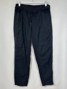 Lululemon Dance Studio Mid Rise Cropped Black Pant Jogger Women's Sz 8 - Picture 1 of 10