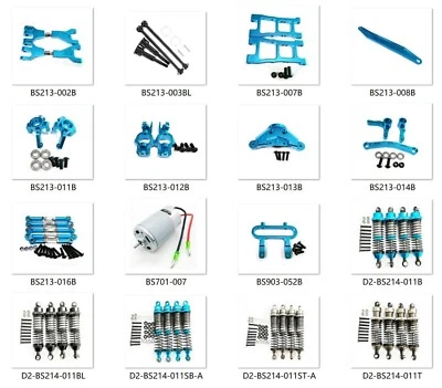 Alloy Upgrade Parts Blue For 1:10 Redcat Blackout XTE PRO XBE SC Racing Rc Car - Image 1 of 4