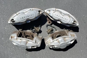 14-22 INFINITI Q50 Q60 AKEBONO BRAKE CALIPER SET FRONT & REAR Q70 370 G37 OEM R1 - Picture 1 of 19