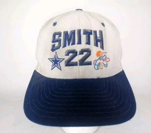Vtg 90s Starter Dallas Cowboys Emmitt Smith #22 AJD Adjustable Snapback Cap Hat - Picture 1 of 9