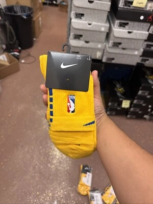 Calcetines de baloncesto Nike NBA ELITE Authentics Lakers oro amarillo talla XL Foto 1 de 4