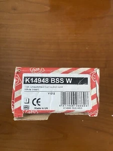 NEW MK K14948BSSW Edge Brushed Steel Spur Unswitched 13 Amp - Picture 1 of 1