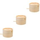 Food Steaming Pot Bamboo Vegetable Steamer Bamboo Rice Steamer