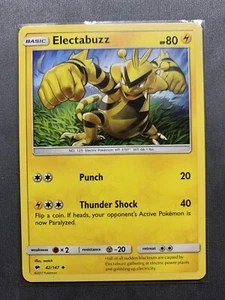 Pokenmon 2017 - Electabuzz 42/147 - Burning Shadows - Picture 1 of 2