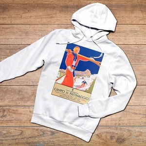 Sweatshirt Kapuzenpullover Vintage Bardonecchia Feld Gr Winter Skifahren Schnee - Bild 1 von 2