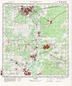 Mapa Topográfico Militar Soviético Ruso - MUNSTER (Alemania) 1:50 000, REIMPRESO - Imagen 1 de 7