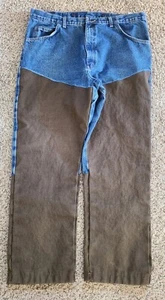 Wrangler Pro Gear 42x30 PG 101 AN Brush Guard Upland Work Hunting Canvas Jeans  - Picture 1 of 3