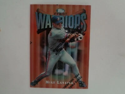 1997 Topps Finest Warriors Common Refractor Protector Mike Lansing Card #69 - Image 1 of 2