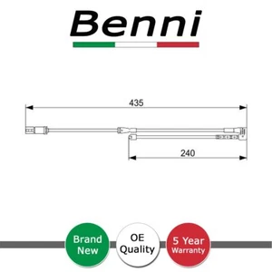 Sensor de desgaste de pastillas de freno delantero Benni se adapta a Mini Mini 2014-2024 + otros modelos - Imagen 1 de 12