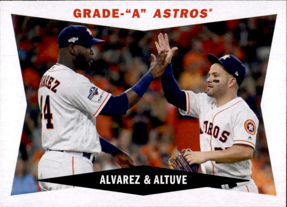 2020 Topps Archives YORDAN ALVAREZ/JOSE ALTUVE 1960 Combo Cards Astros #60CC-AA - Image 1 of 1