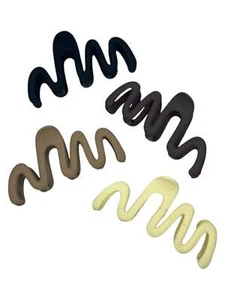 NEUTRAL SQUIGGLE CLAW CLIPS - Picture 1 of 7